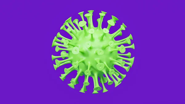3Dイラストで構成されたコロナウイルスの画像 — ストック写真