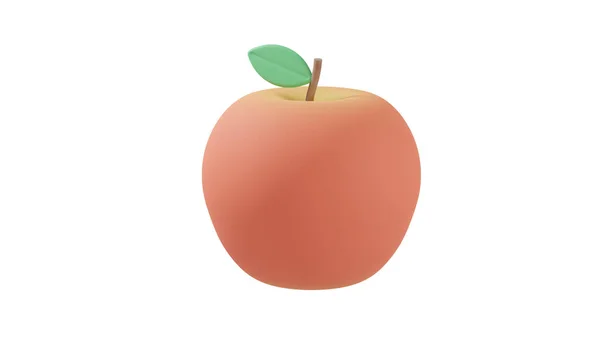 3Dcgで描かれたりんごのイラスト — ストック写真