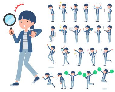 Akıllı telefonlar gibi dijital cihazları olan bir grup doğal tarz kadın. Yönlendirmesi çok kolay bir vektör sanatı..