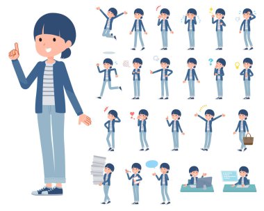 Çeşitli duyguları ifade eden bir grup doğal tarz kadın. Yönlendirmesi çok kolay..