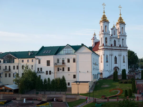 Vitebsk Belarus August 2021 View Resurrection Church Sunset — ストック写真