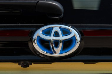 Istanbul, Turkey - August 5 2022 : Toyota Yaris Cross is a hybrid subcompact crossover SUV produced by the Japanese automaker Toyota.