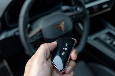 Istanbul, Turkey - August 30 2022 :  Cupra Formentor is a compact crossover SUV manufactured by the Spanish car manufacturer SEAT under their Cupra performance-oriented sub-brand.