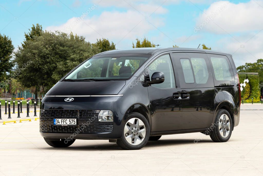 Istanbul, Turkey - September 6 2022 : Hyundai Staria is a 5-door van manufactured by Hyundai.