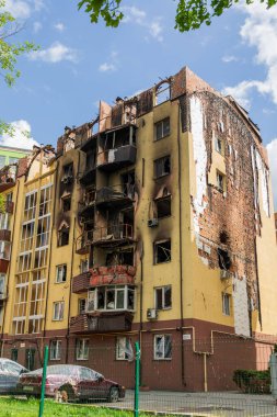 Terör saldırısı. Ukrayna, Rusya savaşı. Irpen. Rus istilacılardan sonra Irpin. - 05.16.2022 IRPIN. UKRAİNA