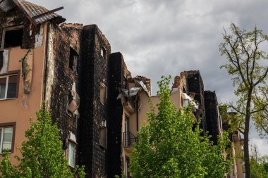 Terör saldırısı. Ukrayna, Rusya savaşı. Irpen. Rus istilacılardan sonra Irpin. - 05.16.2022 IRPIN. UKRAİNA