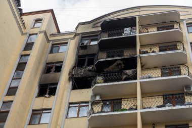 Terör saldırısı. Ukrayna, Rusya savaşı. Irpen. Rus istilacılardan sonra Irpin. - 05.16.2022 IRPIN. UKRAİNA