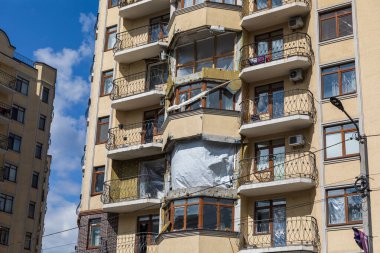 Terör saldırısı. Ukrayna, Rusya savaşı. Irpen. Rus istilacılardan sonra Irpin. - 05.16.2022 IRPIN. UKRAİNA