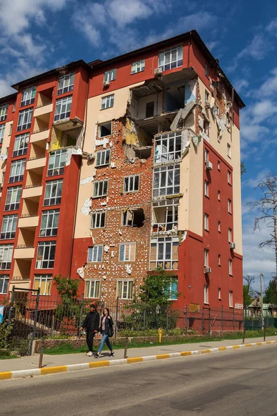 Терористичний Напад Україна Російська Війна Ірпен Ірпін Російськими Загарбниками 2022 — стокове фото