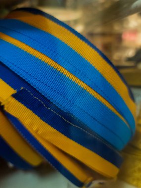 Ukrayna geleneksel süsü. Dikiş için bant, bitirme. - 05.19.2022 KYIV, UKRAINE.