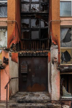 Terör saldırısı. Ukrayna, Rusya savaşı. Irpen. Rus istilacılardan sonra Irpin. - 05.18.2022 IRPIN. UKRAİNA