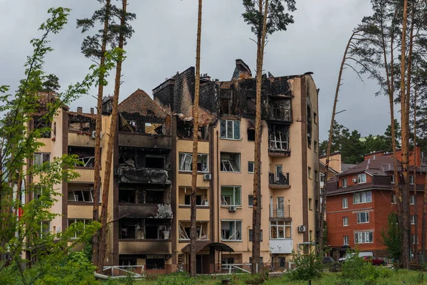 Терористичний Напад Україна Російська Війна Ірпен Ірпін Російськими Загарбниками 2022 — стокове фото