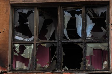 Terör saldırısı. Ukrayna, Rusya savaşı. Irpen. Rus istilacılardan sonra Irpin.