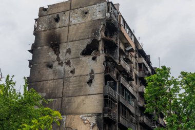 Terör saldırısı. Ukrayna, Rusya savaşı. Irpen. Rus istilacılardan sonra Irpin.