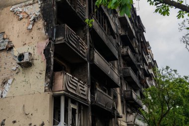 Terör saldırısı. Ukrayna, Rusya savaşı. Irpen. Rus istilacılardan sonra Irpin.