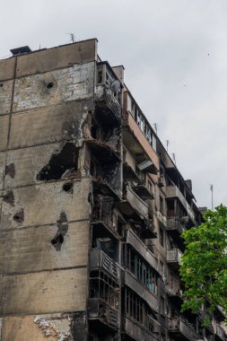 Terör saldırısı. Ukrayna, Rusya savaşı. Irpen. Rus istilacılardan sonra Irpin.
