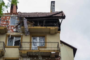 Terör saldırısı. Ukrayna, Rusya savaşı. Irpen. Rus istilacılardan sonra Irpin.