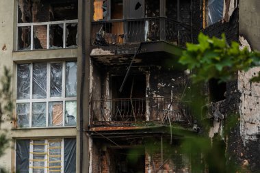 Terör saldırısı. Ukrayna, Rusya savaşı. Irpen. Rus istilacılardan sonra Irpin.