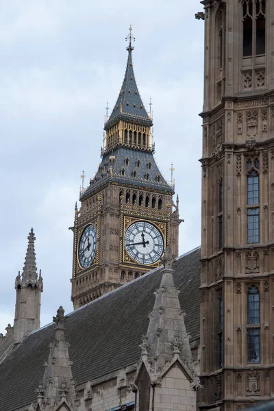 Primer Plano Las Grandes Casas Ben Parlamento Londres Reino Unido — Foto de Stock