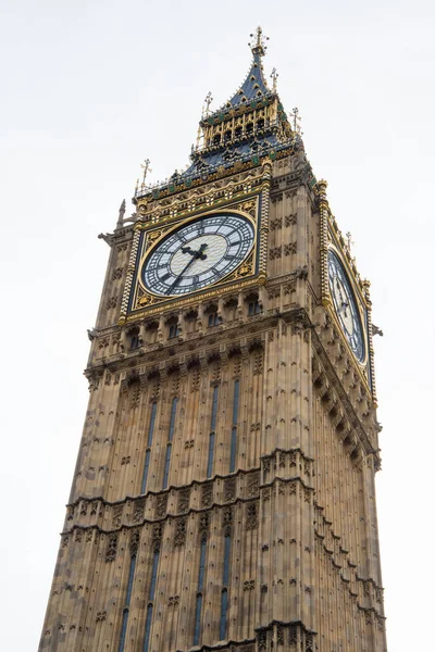 Vista Gran Torre Ben Día Nublado Londres Reino Unido — Foto de Stock