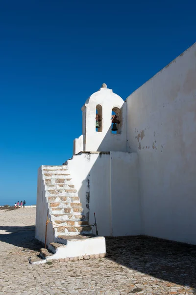 Bella Chiesa Della Madonna Della Grazia Fortezza Sagres Algarve Portogallo — Foto Stock