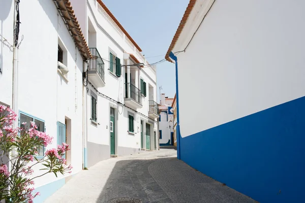 Bella Strada Vila Nova Milfontes Alentejo Portogallo Europa — Foto Stock
