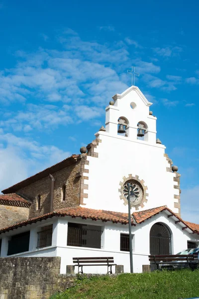 Rural Church Tazones Beautiful Coastal Village Asturias Spain — Foto de Stock