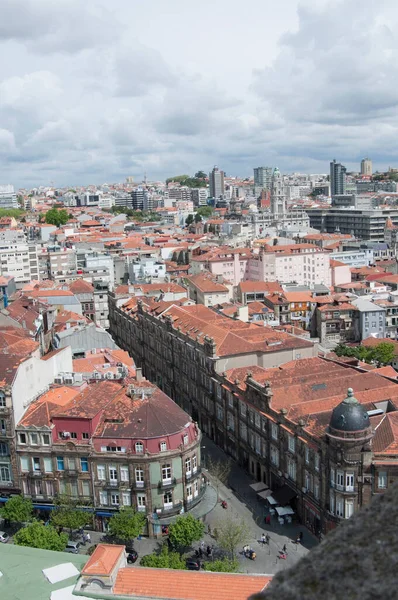 Фабрегас Видом Порту Старые Здания Облачное Небо Португалия — стоковое фото