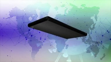 Cep telefonu arka planda sürekli dönen COVID-19 ile birlikte dönüyor