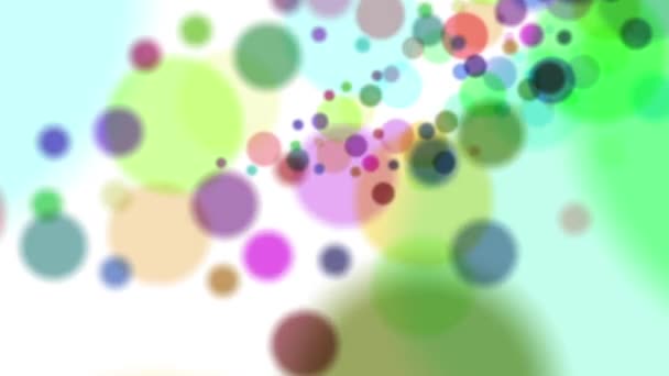 Cerchi Colorati Girano Continuamente Sembrano Luminosi Belli — Video Stock