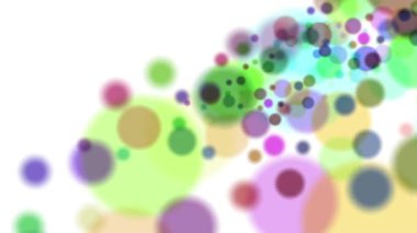 Renkli çemberler devamlı dönüyor, parlak ve güzel görünüyorlar..