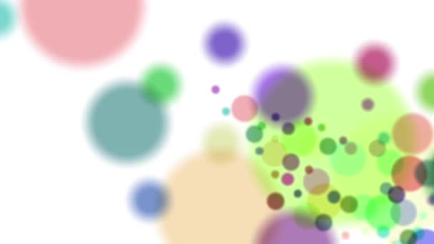 Colorful Circles Swirl Continuously Look Bright Beautiful — Stockvideo