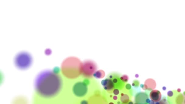 Kolorowe Kręgi Wirują Nieprzerwanie Wyglądają Jasno Pięknie — Wideo stockowe