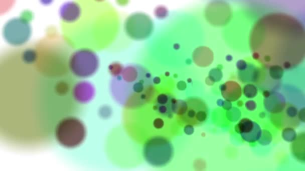 Colorful Circles Swirl Continuously Look Bright Beautiful — Stockvideo