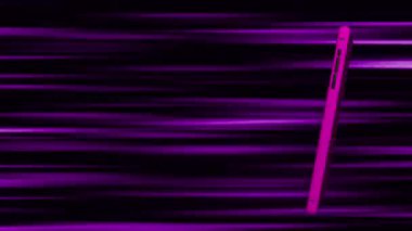 Cep telefonu döndü ve ekran yeşile döndü..