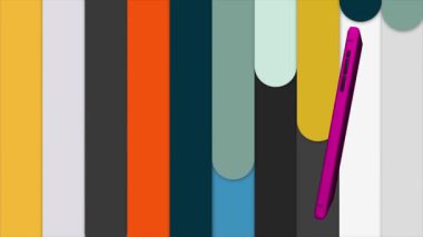 Renkli arkaplanda cep telefonu girdabı