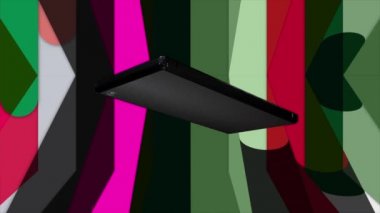 Cep telefonu döndü ve ekran yeşile döndü..