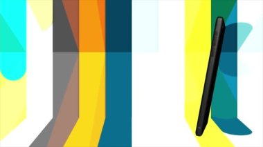 Cep telefonu döndü ve ekran yeşile döndü..