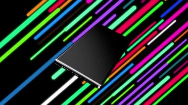 Cep telefonu döndü ve ön kapağı açıldı ve içi yeşildi..