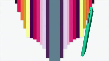 Arkalarından cep telefonları fırladı ve alışveriş arabaları ekrandan uçtu..