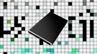 Cep telefonu döndü ve ön kapak yeşil olarak cihazın içinde açıldı.