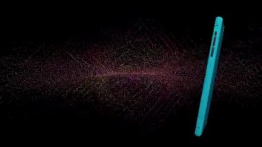 Cep telefonları pırıl pırıl arka planda dönüyor ve alışveriş arabaları uçuyor..