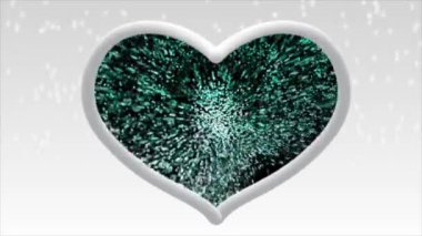 Merkezdeki beyaz kürklü kalp içinde parıldıyordu, parlak ve güzel görünüyordu..