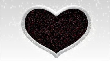 Renkli sisli beyaz kalp ve içinde ışık parlak ve güzel görünüyordu..