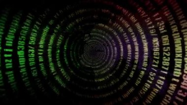 Rastgele sayılar dünya haritasında üst üste gelen daire çizgisi üzerinde dururlar..