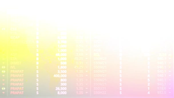 Random Numbers Continue Background Elemental World Map — Vídeos de Stock