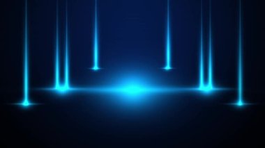 Neon ışıkları metalik uzaydan sürekli yanıp sönüyor, modern ve güzel görünüyor..
