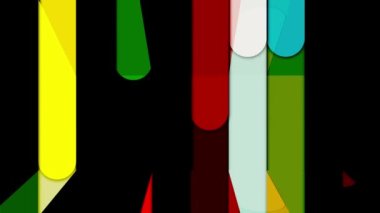 Renkli çizgiler sürekli hareket ediyor, parlak ve güzel görünüyor..