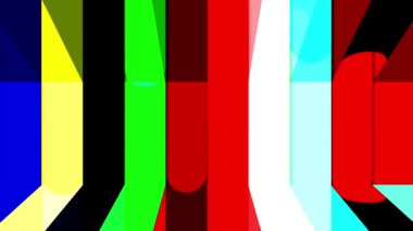 Renkli çizgiler sürekli hareket ediyor, parlak ve güzel görünüyor..