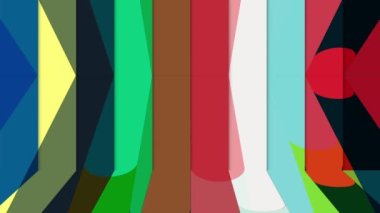 Renkli çizgiler sürekli hareket ediyor, parlak ve güzel görünüyor..